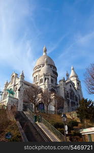 The Basilica of Sacre-Coeur, Montmartre. Paris.