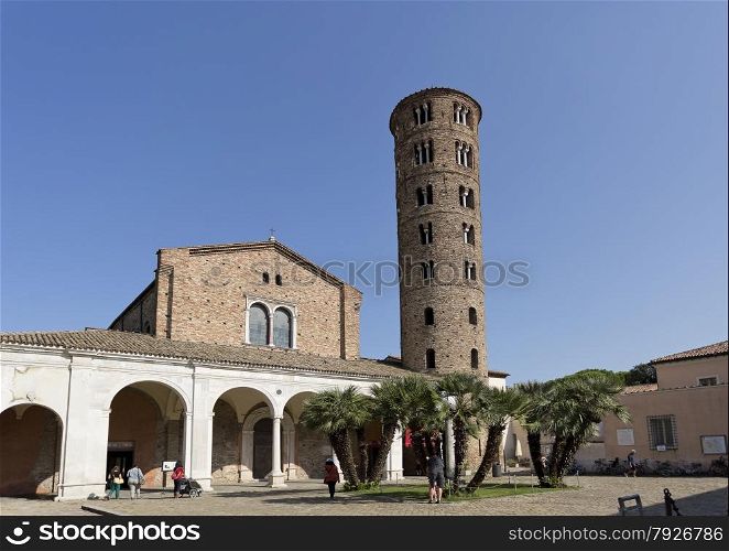 The Basilica of Saint Apollinare Nuovo is a church in Ravenna, Italy, built in the 6th century and housing beautiful byzantine mosaics from the 5th and 6th centuries.