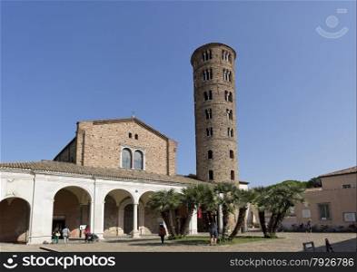 The Basilica of Saint Apollinare Nuovo is a church in Ravenna, Italy, built in the 6th century and housing beautiful byzantine mosaics from the 5th and 6th centuries.