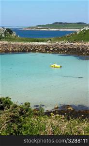 The bay between St. Agnes and Gugh, Isles of Scilly.