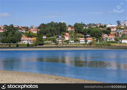 the bay of Baiona, Galicia, Spain