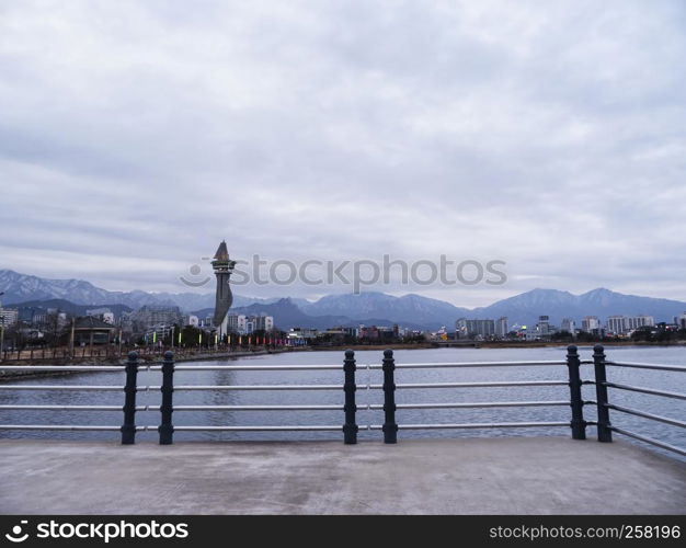 The bay of Sokcho city, South Korea