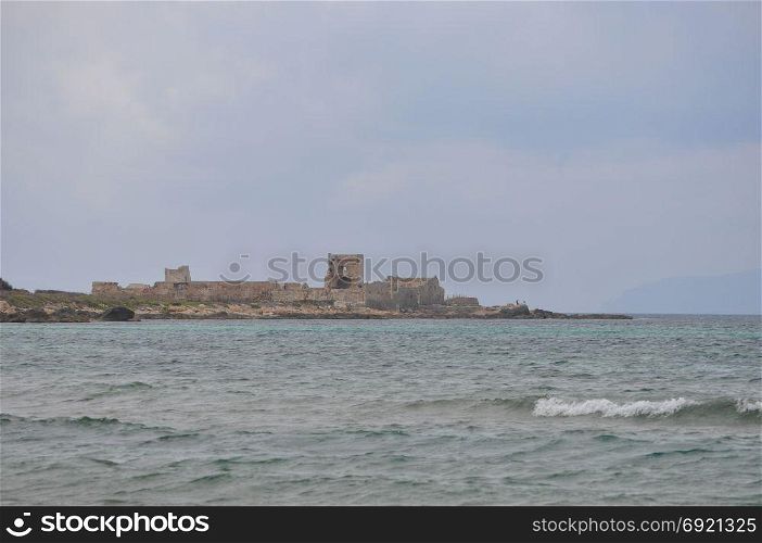 The beach in Trapani. View of the beach in Trapani, Italy