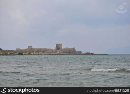 The beach in Trapani. View of the beach in Trapani, Italy