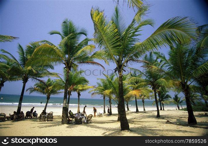 the beach of Anjuna in the Province Goa in India.. ASIA INDIA GOA