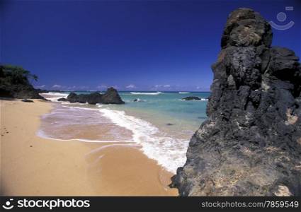 the beach of the village Moya on the Island of Anjouan on the Comoros Ilands in the Indian Ocean in Africa. . AFRICA COMOROS ANJOUAN