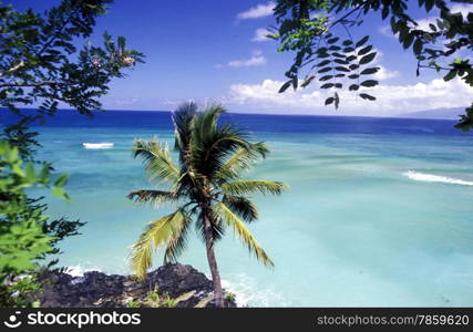 the beach of the village Moya on the Island of Anjouan on the Comoros Ilands in the Indian Ocean in Africa. . AFRICA COMOROS ANJOUAN