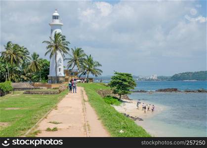 The beacon of a fort of Galle in Sri Lanka a country place of interest