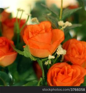 The beautiful rose artificial flower