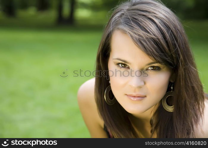 The Beauty Girl With Ear Rings