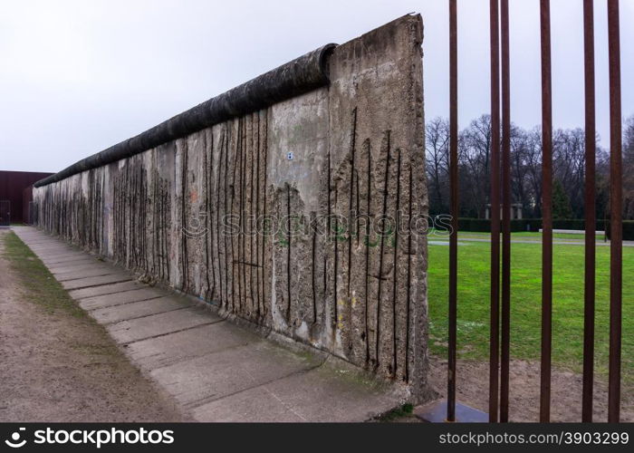 The Berlin Wall. Berlin Wall Memorial at Bernauer strasse
