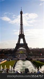 The best place in Paris to have a wonderful view on Eiffel Tower: Trocadero Terrace