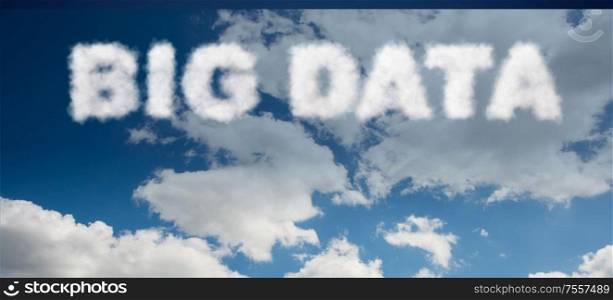The big data concept in it technology. Big Data concept in IT technology