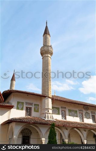 The Big Khan Mosque in Khan&rsquo;s Palace (Hansaray) in Bakhchisarai town, Crimea