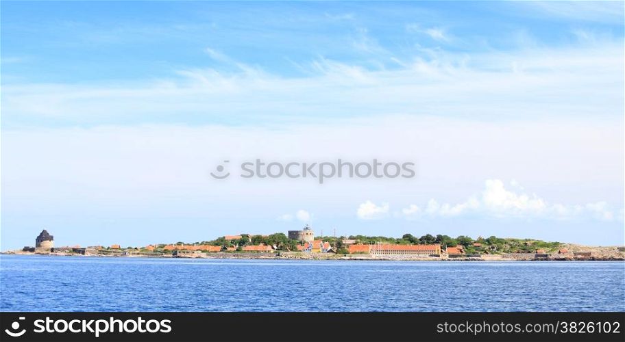The Big Tower in fort Christiansoe Bornholm in the Baltic Sea Denmark Scandinavia Europe