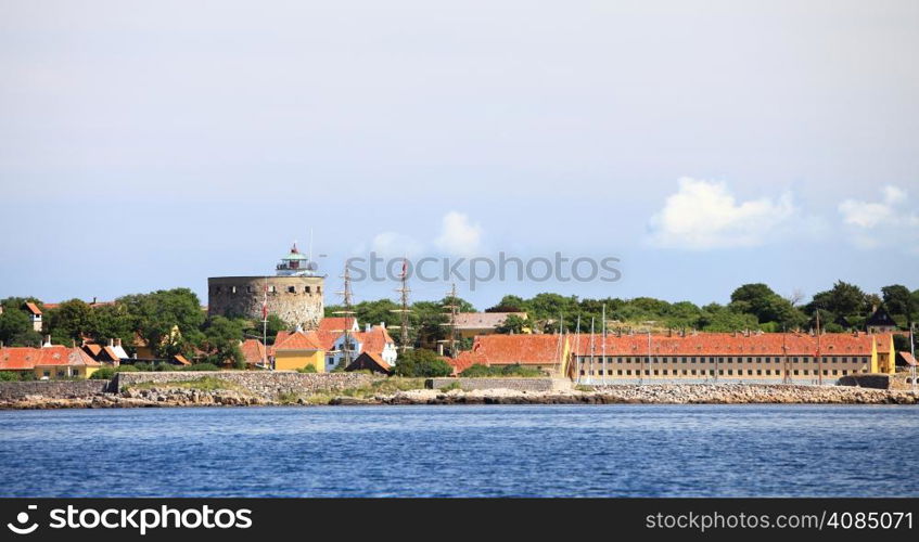 The Big Tower in fort Christiansoe Bornholm in the Baltic Sea Denmark Scandinavia Europe