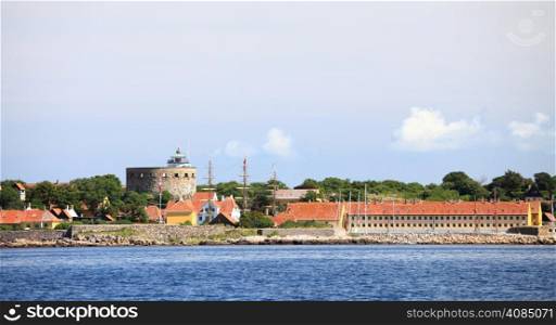 The Big Tower in fort Christiansoe Bornholm in the Baltic Sea Denmark Scandinavia Europe