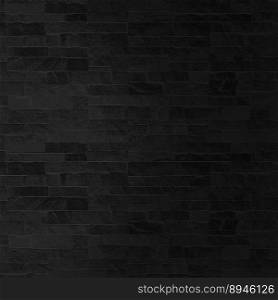The black stone wall pattern texture background.