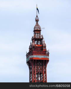 The Blackpool Tower (HDR). The Blackpool Tower on the Pleasure Beach in Blackpool, Lancashire, UK (HDR)