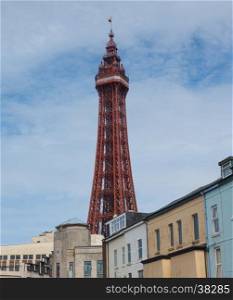 The Blackpool Tower. The Blackpool Tower on the Pleasure Beach in Blackpool, Lancashire, UK