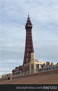 The Blackpool Tower. The Blackpool Tower on the Pleasure Beach in Blackpool, Lancashire, UK