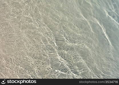 The Blue sea water with sunlight reflections