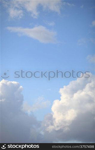 The Blue Sky and white Clouds