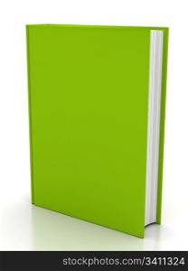 The book on white background. 3d render