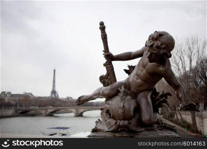 The Bridge of Alexander III in Paris, France