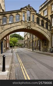 The Bridge of Sighs (copy of the original in Venice) in Oxford in England in the United Kingdom of Great Britain.