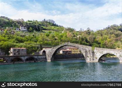 The bridge of the Maddalena of medieval masonry is built and it is called , Devil&rsquo;s Bridge , a legend on its construction