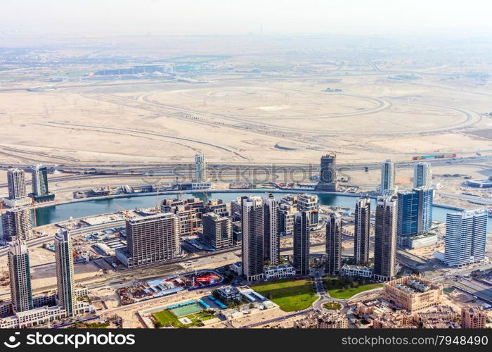 The Building In The Emirate Of Dubai. Downtown Dubai