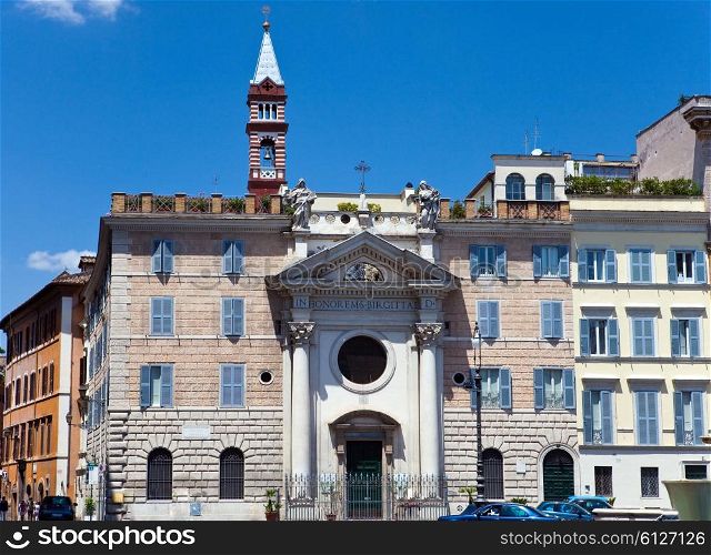 The building of the house of sacred Birgitta in Rome