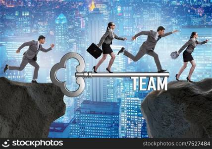 The business people in teamwork concept. Business people in teamwork concept