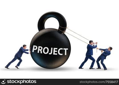 The businessman trying to deliver difficult project. Businessman trying to deliver difficult project