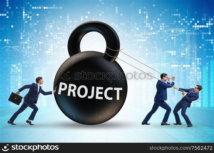 The businessman trying to deliver difficult project. Businessman trying to deliver difficult project
