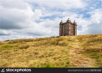 The Cage tower of the National Trust Lyme, in the Peak District, Cheshire, UK