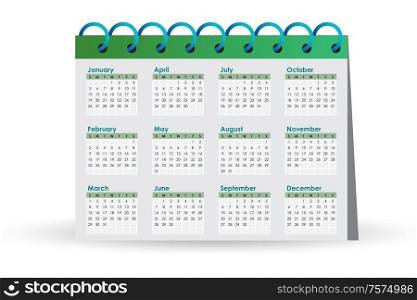 The calendar concept for planning purposes - 3d rendering. Calendar concept for planning purposes - 3d rendering