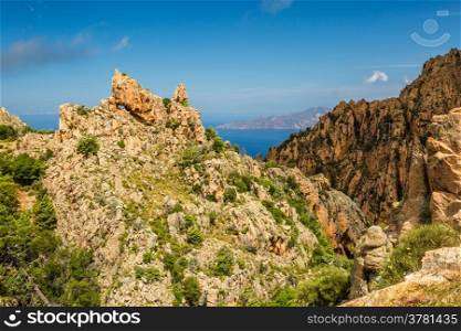 The Callanches de Piana on the west coast of Corsica
