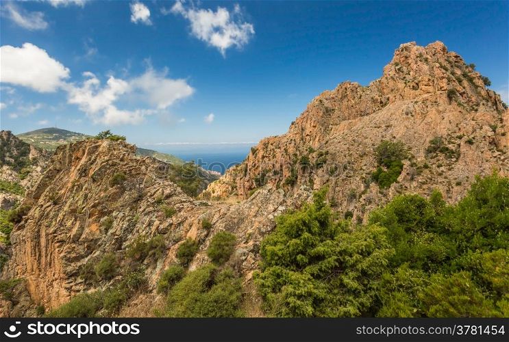 The Callanches de Piana on the west coast of Corsica
