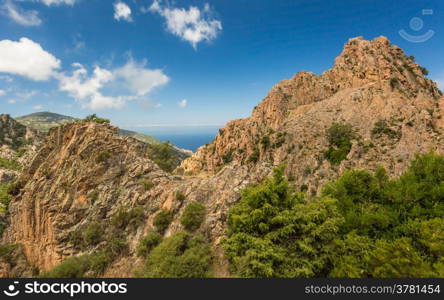 The Callanches de Piana on the west coast of Corsica