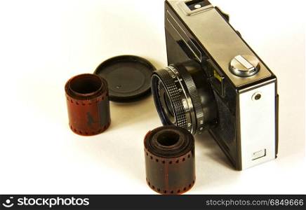 The camera of the last century and a photographic film