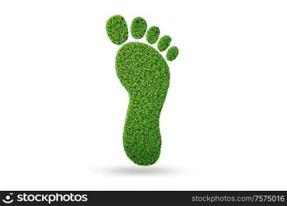 The carbon footprint concept - 3d rendering. Carbon footprint concept - 3d rendering