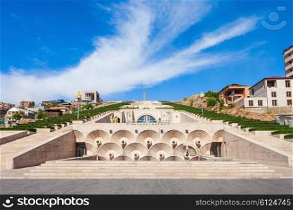 The Cascade is a giant stairway in Yerevan, Armenia. Inside Cascade is located the Cafesjian Museum of Art.