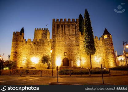 the Castelo in the Village of Alter do Chao in Alentejo in  Portugal.  Portugal, Alter do Chao, October, 2021
