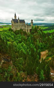 The castle of Neuschwanstein in Bavaria, Germany.