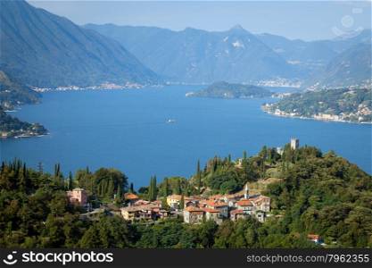 The Castle of Vezio and Lake Como