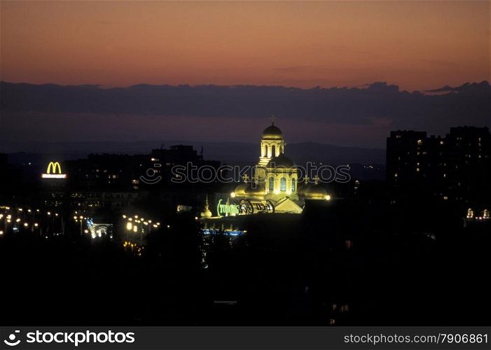 the Cathedral in the city centre of Varna on the Blacksea in Bulgaria in east Europe.. EUROPE BULGARIA VARNA
