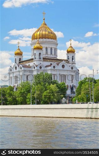 The Cathedral of Christ the Saviour under Moscow river, Russia