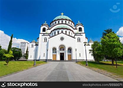 The Cathedral of Saint Sava - is the largest Orthodox church in the world